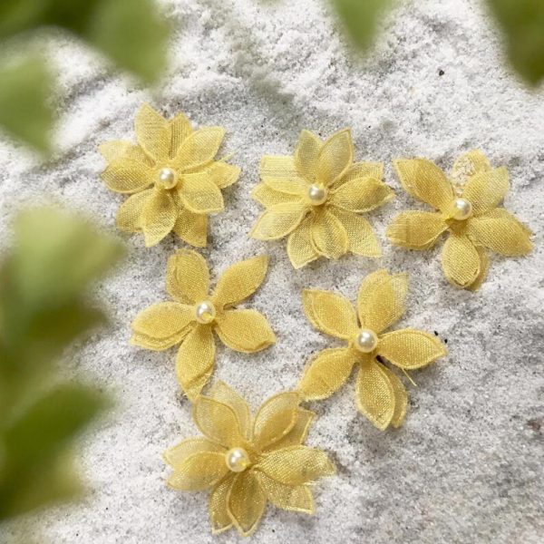 marigold fabric flowers