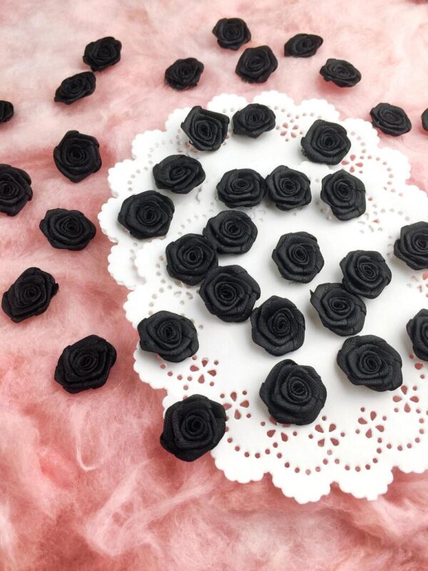 small black roses for craft by lunalandsupply