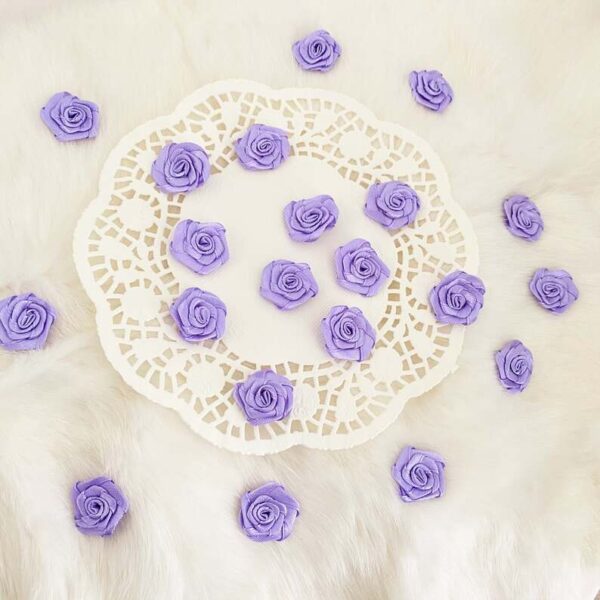 lavender fabric roses for crafts
