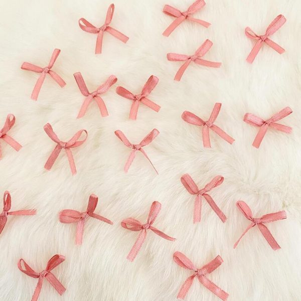 dusty pink ribbon bows for crafts